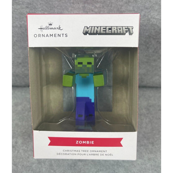 Hallmark Minecraft ZOMBIE Resin Collectible Christmas Tree Ornament NEW 2021 - Picture 1 of 2